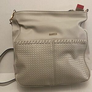 Rosetti Ines Coho Large Hobo In Oyster Mushroom Woven Shoulder Bag New with Tag